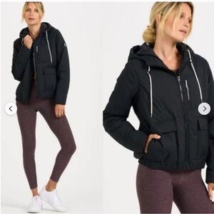Vorio Insulated Tahoe Hooded Black Puffer Jacket